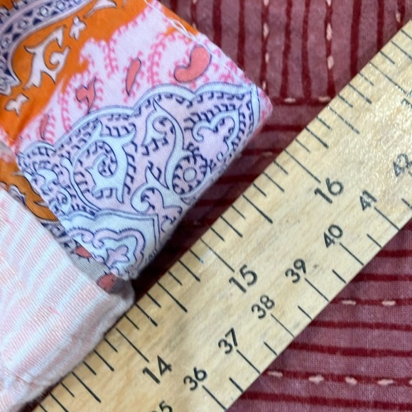 Vintage paisley / striped coverup / after swim robe - Picture 16 of 16